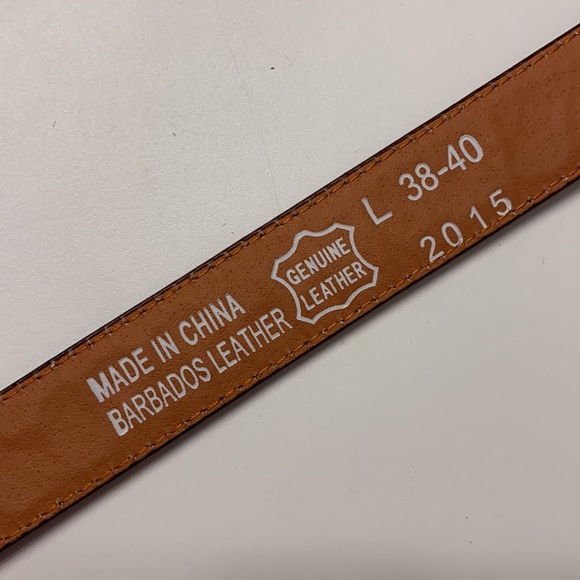 Men’s Brown Leather Belt - Picture 5 of 8